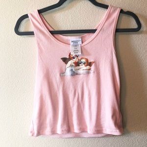 Pink Cherub Cropped Tank